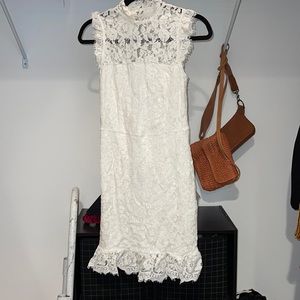 Vici white lace dress